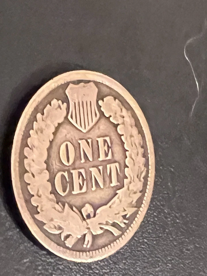 1906 Indian Head Cent With Large Die Crack On Obverse - Image 4 of 4