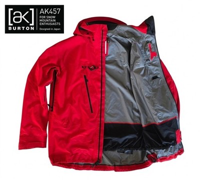 BURTON スノーボードウェア XL 赤黒 Burton AK457 Japan GORE-TEX 3L PRO Guide Snowboard Jacket Red XXL