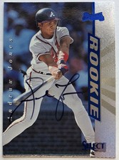 1997 Select Andrew Jones Rookie Autograph Insert, Atlanta Braves, ? 2026 HOF