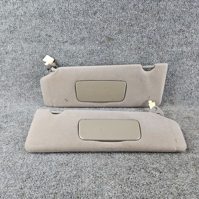 2004-2008 Toyota Solara Driver and Passenger Side Sun Visor Pair Set Gray Light