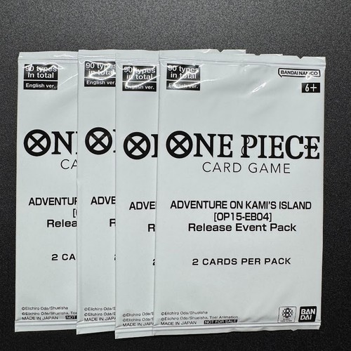 One Piece Card Game Adventure On Kami's Island Release Event 4 Packs English