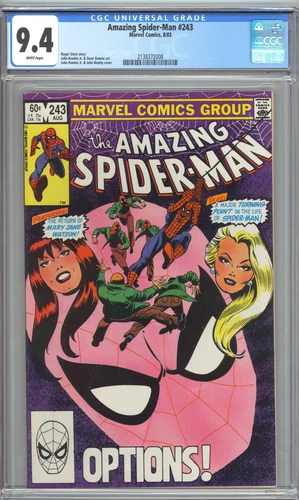 Amazing Spider-Man #243 CGC 9.4 - Mary Jane Returns - White Pages