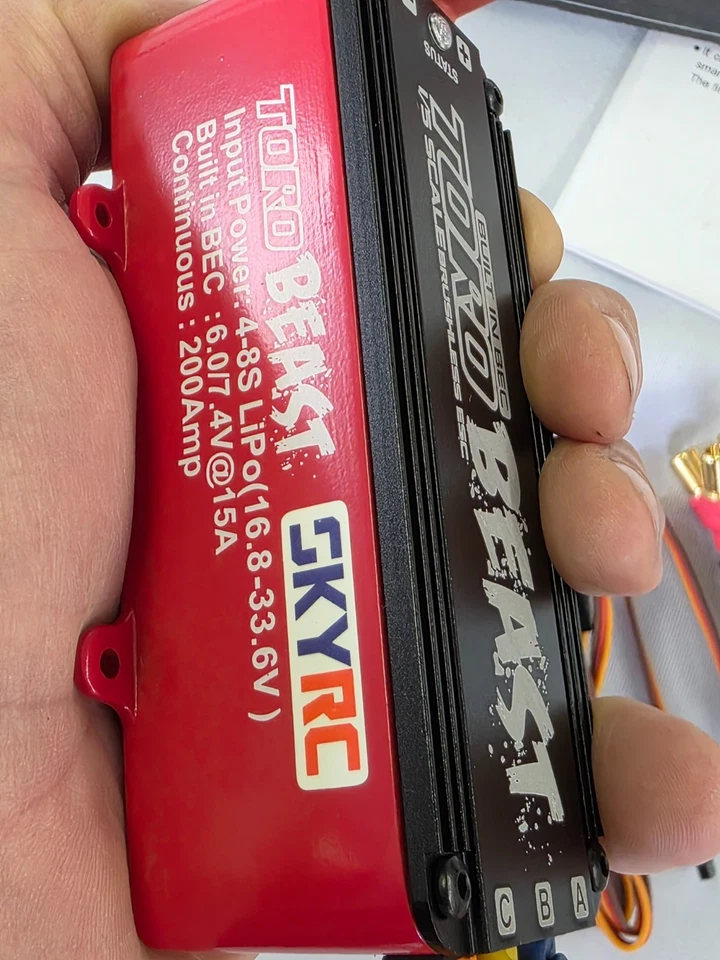 Toro Beast 200A 8S 1/5 ESC/Regler 7.4V/15A BEC Wie Hobbywing MAX5 NEU Brushless - Bild 3 von 4