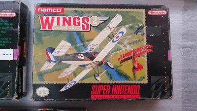 SNES NTSC USA Boxed Wings 2: Aces High Super Nintendo US CIB