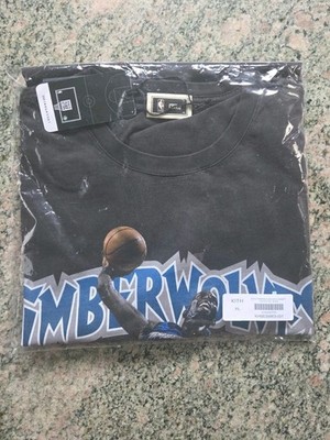 Kith x NBA Kevin Garnett Minnesota Timberwolves Vintage Tee XL Black