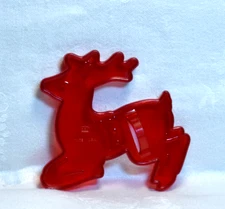 HRM Vintage Red Cookie Cutter - Santa Reindeer Sleigh Christmas Deer North Pole