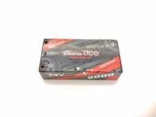 7.4V 5000mAh 2S 60C Shorty Hardcase LiPo Battery 4mm Bullet Plugs