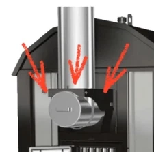 WoodMaster CleanFire Parts 300/500 Chimney Tee 6" - (2500620)