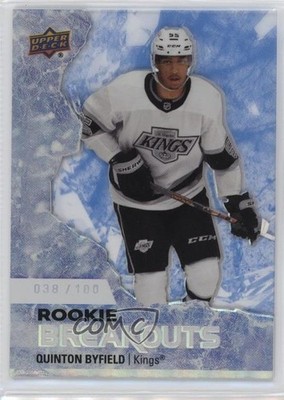 2021-22 Upper Deck Series 2 Rookie Breakouts 38/100 Quinton Byfield #RB19 RC 4f5