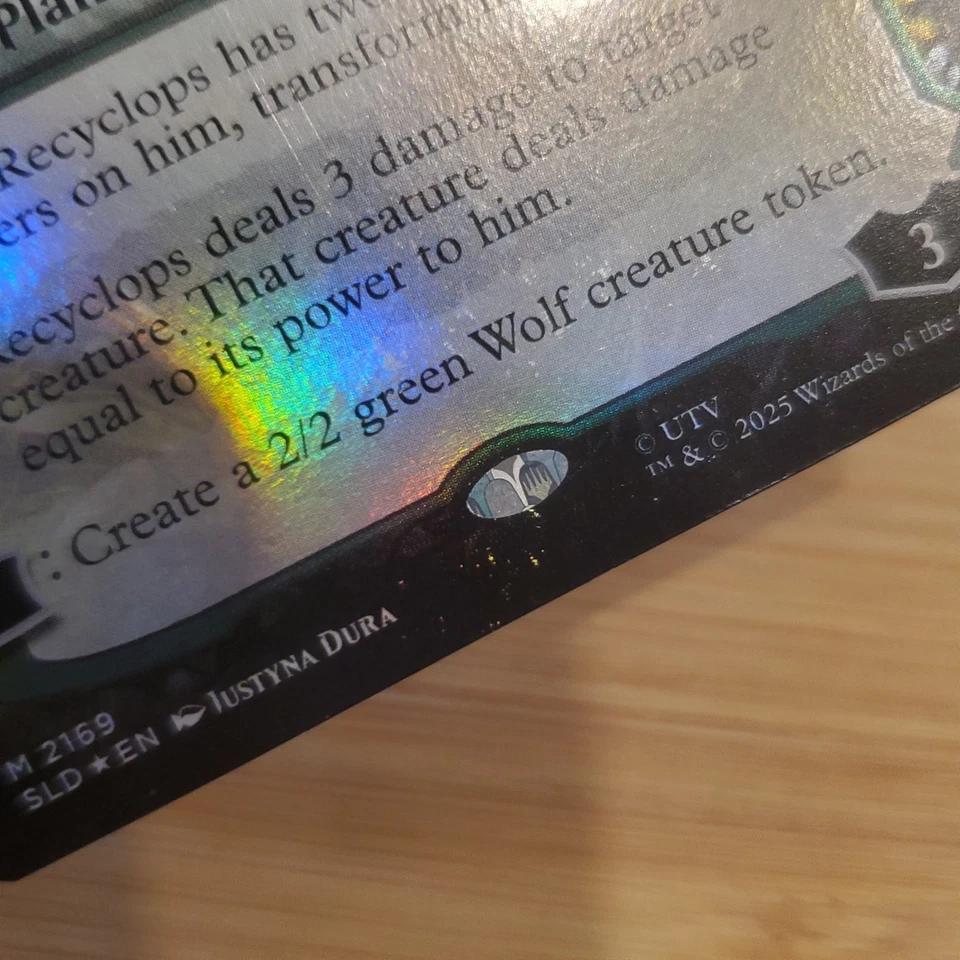 1x Recyclops, Eco-friendly - Garruk Relentless Secret Lair 2169 Foil MTG LP Pics - Image 3 of 4