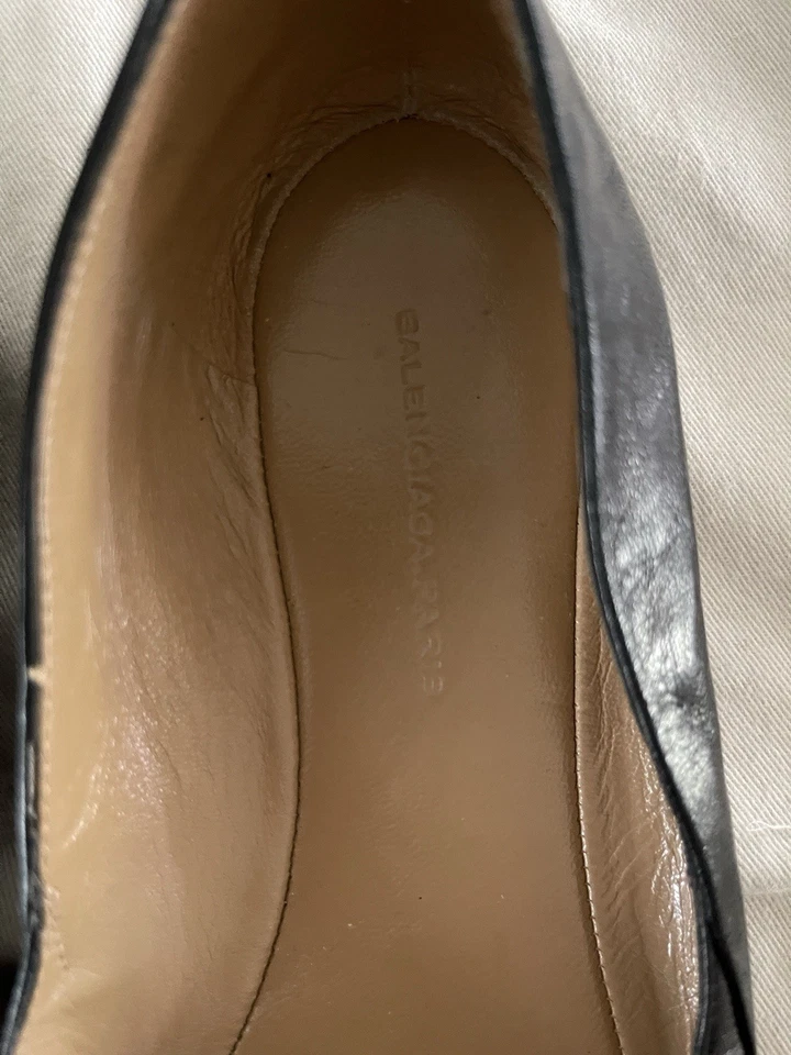 Balenciaga Paris Leather Ballet Flats - Image 4 of 4