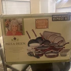 Paula Deen Red Porcelain Nonstick 23 Piece Cookware Set