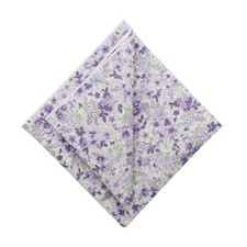 Floral Pocket Squares for Men, Cotton Suit Mens Handkerchief Flower Style-07
