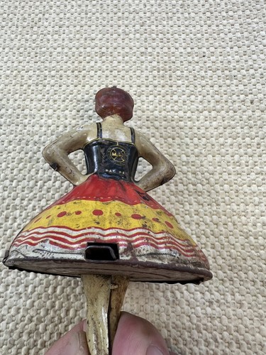 MARX Ballerina TIN TOP Key 1930 Marked Antique Toy - Picture 4 of 8