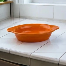 Fiesta Fiestaware Orange Individual Casserole Au Gratin Dish 9" New & Unused