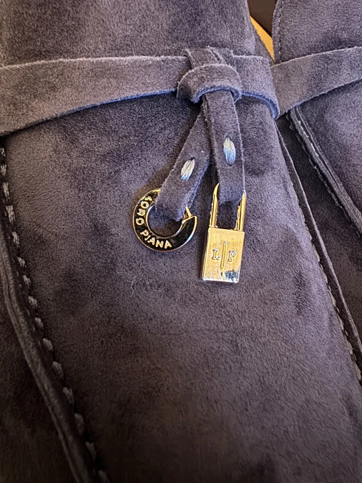 Zapatos mocasines Loro Piana Summer Charm Walk para mujer EU 37 gamuza/antracita Foto 4 de 4