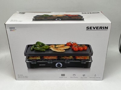 Severin RG 9670 Raclettegrill 1400 Watt,8 Pfännchen Antihaftbeschichtung #TK958A