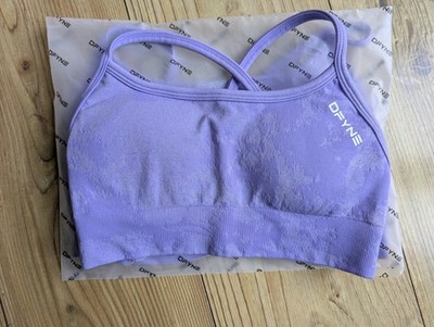DFYNE Dynamic Mist Backless Sports Bra | Periwinkle Mist Größe M