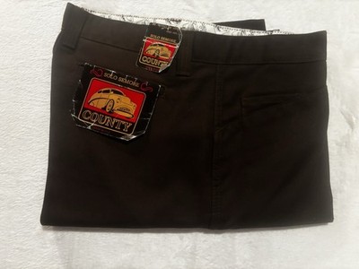 NEW Vintage Solo Semore County Men 40 Brown Denim Straight Leg 90s Y2K Deadstock