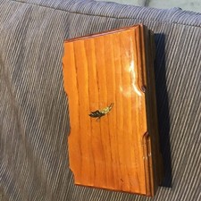 Hand Made Jewelry Box One Wood Slab 2 Section...