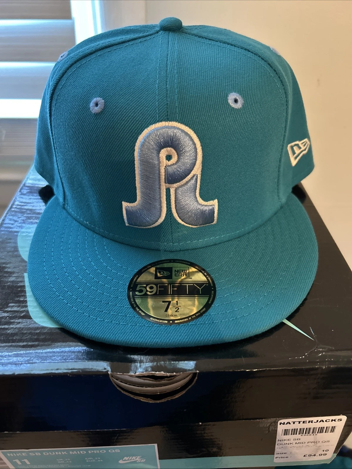 PL x Jiberish New Era 5950 Fitted Hat (Tidalwave Sky)