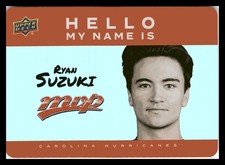 2025-26 Upper Deck MVP #HNI-14 Ryan Suzuki Hello, My Name Is