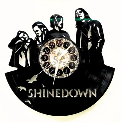 HANDMADE SHINEDOWN | Vinyl Record Clock | Unique Wall Art Gift | FREE SHIPPING