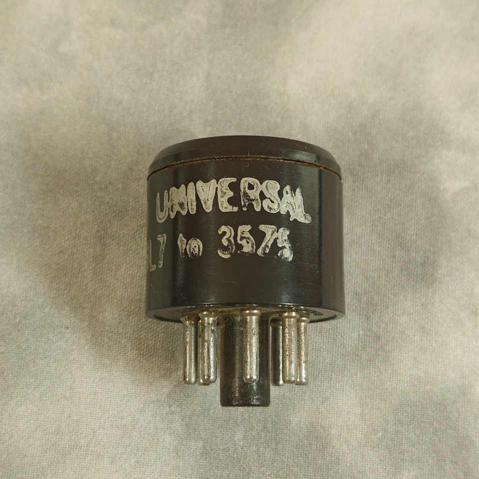 Enchufe adaptador tubo octal vintage universal n.º103 28L7 a 35Z5, convertidor de 8 pines Foto 3 de 4