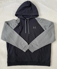 Under Armour Hoodie Mens 4XL Big Tall Black Performance Sports Fleece Sweatshirt