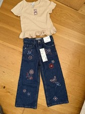Girls' Clothing Bundle - Denim Trouser and Top 4-5 Years
