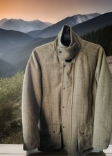 Game technical apparel XL coat quilted padded hunting shooting wool tweed jacket