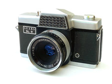 METER WORKS Sears SL 9 35mm Leaf Shutter Film SLR Camera w/ Original Case