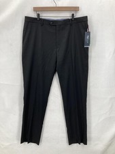 Tommy Hilfiger Dress Pants Mens 38x32 Black TH Flex Ryland Wool Blend Modern Fit