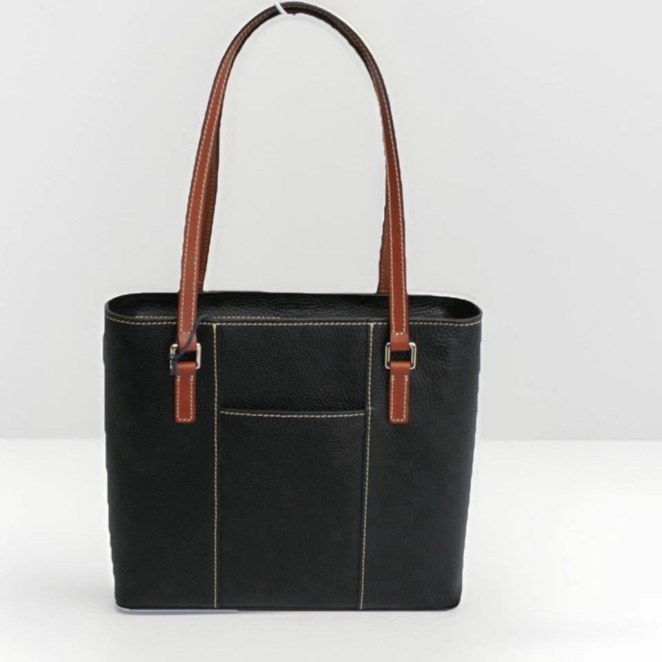 🦉 Небольшой покупатель Dooney & Bourke модель Lexington из шагреневой кожи черного цвета🦆 - Изображение 3 из 4