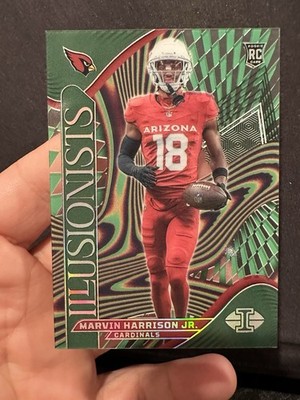 2024 Panini Illusions - Illusionists Marvin Harrison Jr. #5 (RC) Green