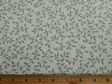 IN THE BEGINNING Fabric - GARDEN TWIST - Vines on White - 18" / HALF YARD CUT