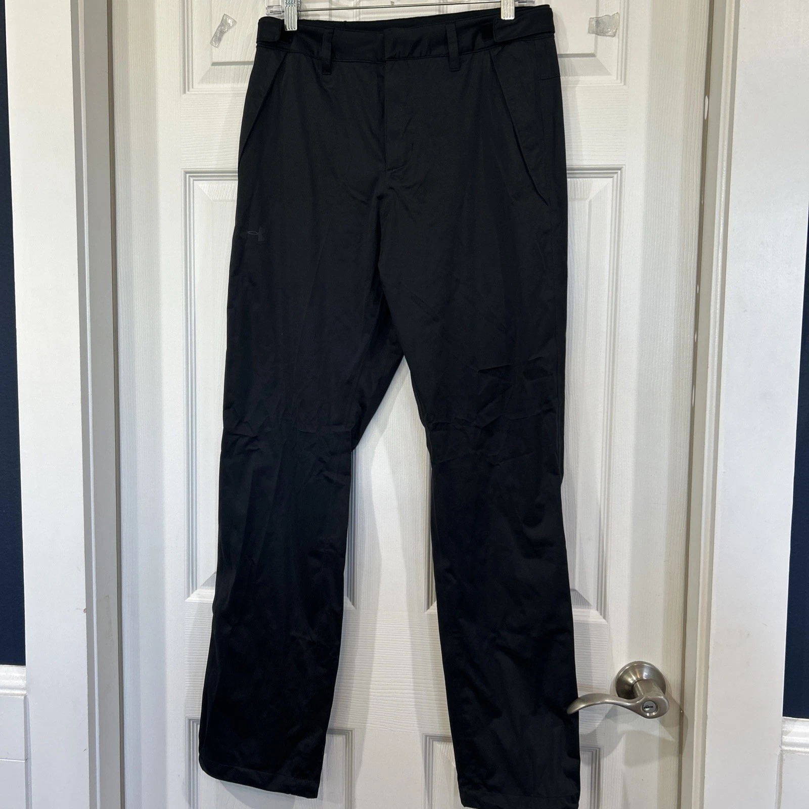 Under Armour Storm Stretch Black Water Resistant Pants Men's Loose Fit S
