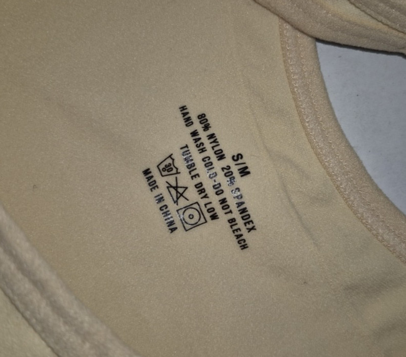 Yianna Beige One Piece Shapewear High Compression Boyshort Juniors Size S/M NWT