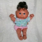 Vintage 1999 Cabbage Patch Preemie Surprise Doll Hasbro Blue Eyes Black Hair EUC