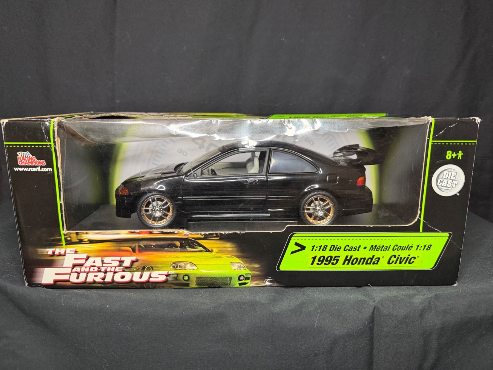 Fast & The Furious Honda Civic 1995 Diecast 1/18 Scale Ameri