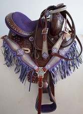 Barrel Racing Horse Saddle Leather Western Handmade Racer Equestrian Trail Tack