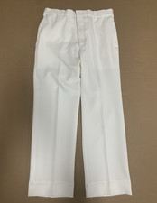 60's Vintage Flying Cross Certified Navy Twill White Military Pants 32R