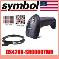 Motorola Zebra DS4208 Barcode Scanner Laser 1D 2D Imager Reader USB Symbol US