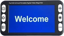 5" Digital Video Magnifier Handheld Electronic Focus Reading Low Vision Aid 48X