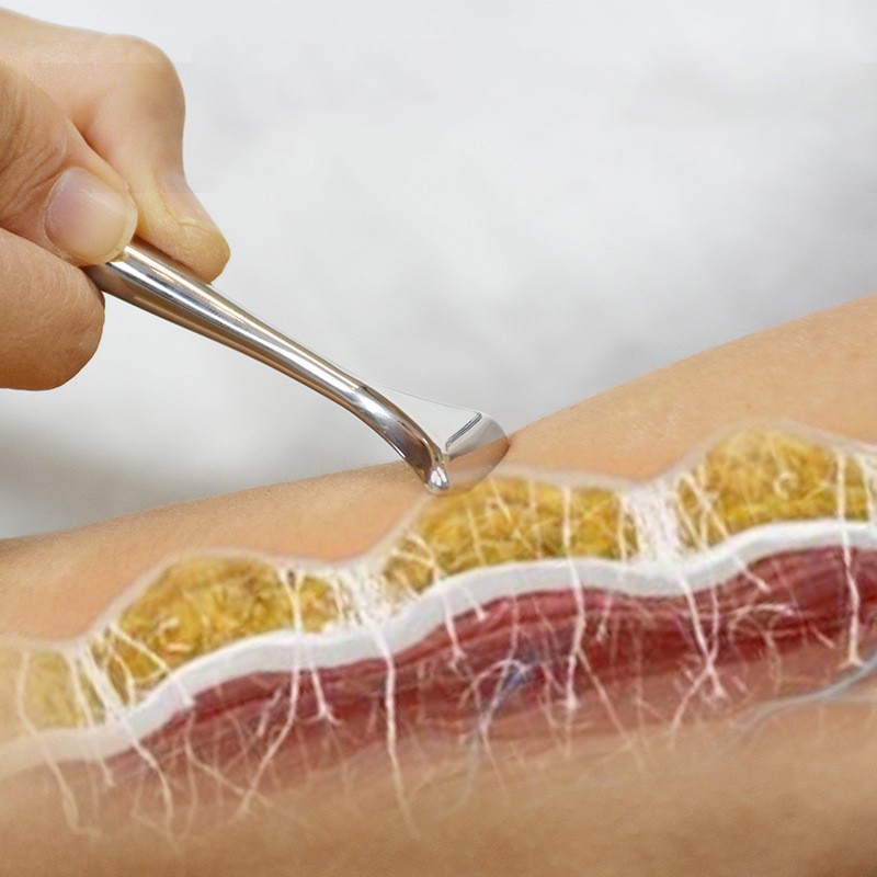 Edelstahl-Muskel-Faszien-Stift-Gesichts hals-Massage gerät Heben-Schaben