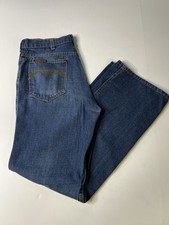 Vintage 70  s Levi  s Movin  On Boot Flare Jeans Talon Zipper 38 Button Men 30x30