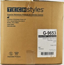 60 TechStyles G-965 Disposable Scrub Tops Short Sleeve True Blue Medium