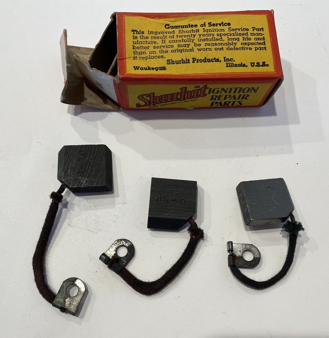 ＊handmade＊no.293 A409 NOS Generator Brush Set 1935-40 Dodge 35-39 Hudson 38-49