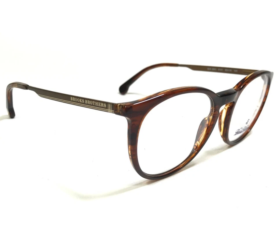 Armações de óculos Brooks Brothers BB2041 6141 marrom chifre redondo 52-19-140 - Imagem 2 de 4