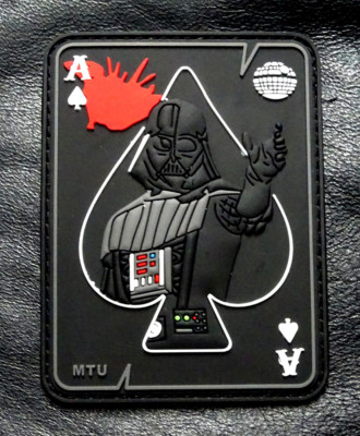 Darth Vader Join The Dark Side Ace spade Dead Card Patch (PVC Rubber-MTB52)